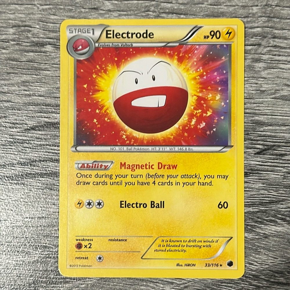 Pokémon | #33/116: Electrode (2013) - Rare Collectible Trading Card